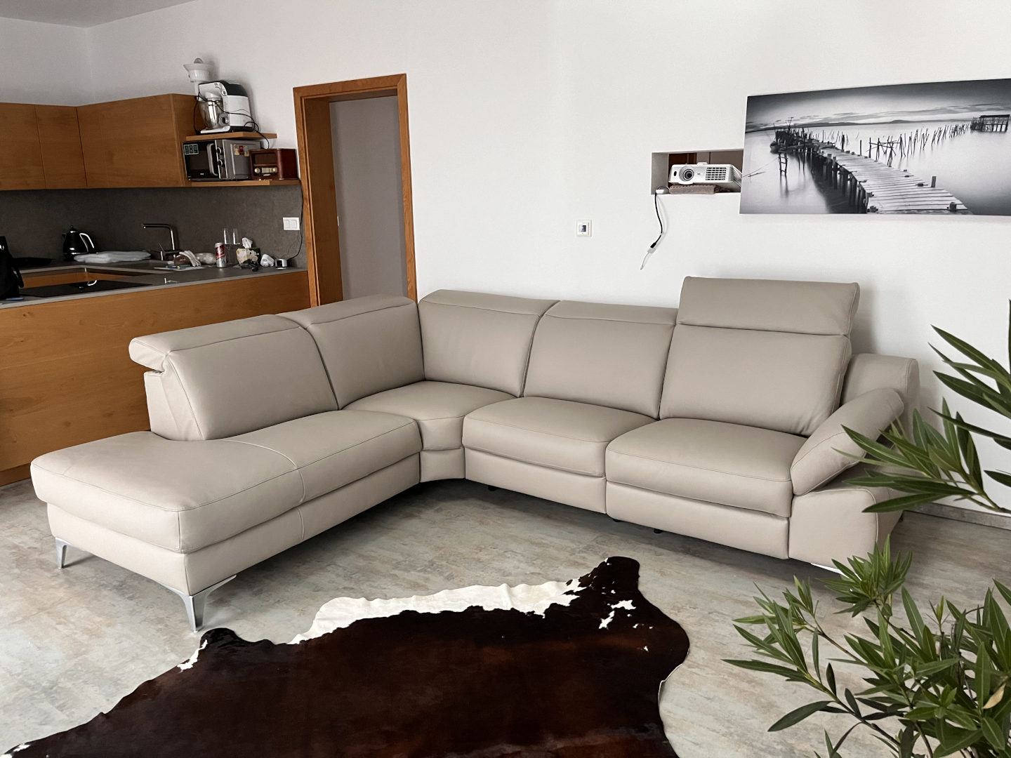 Kožená sedačka Parana do L – přirozená elegance vašeho obývacího pokoje