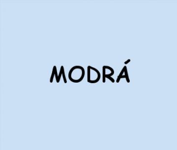 modrá